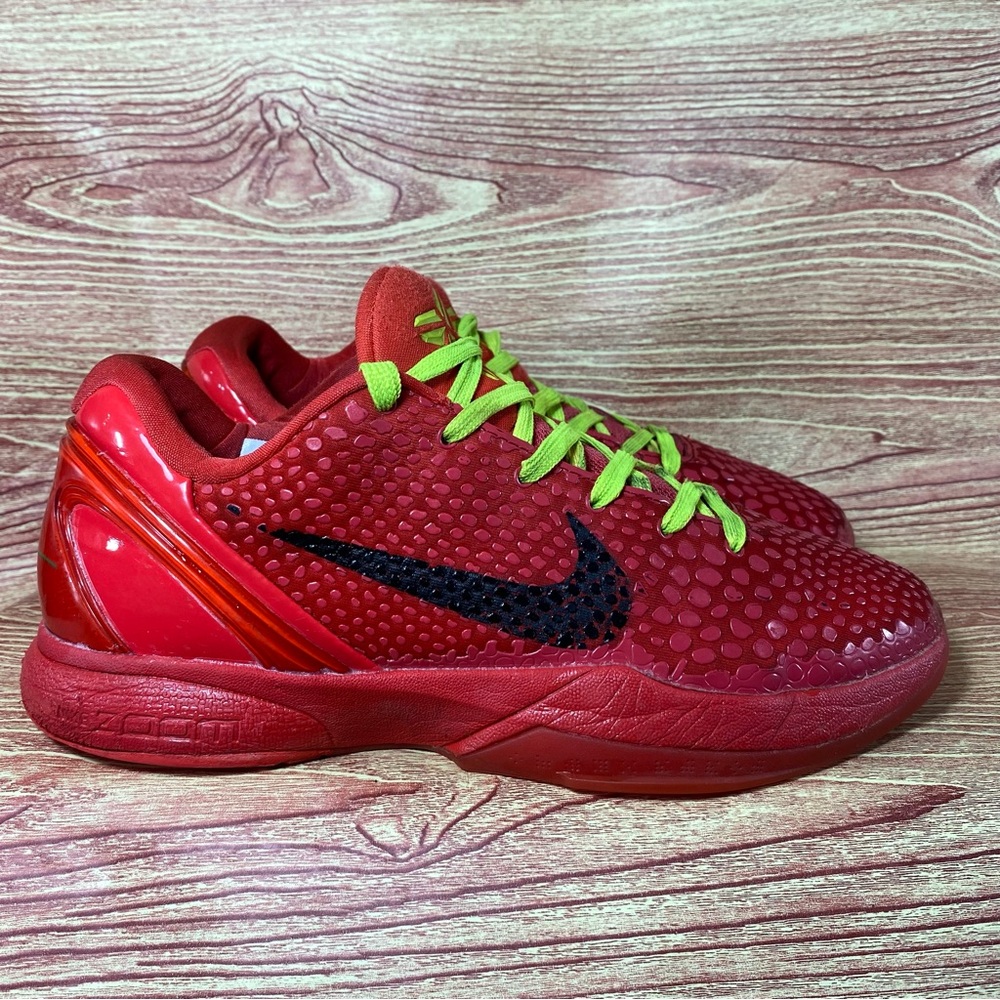** sold sold ** Nike Kobe Protro Low Reverse Grinch Basketball Sneakers Red 6.5